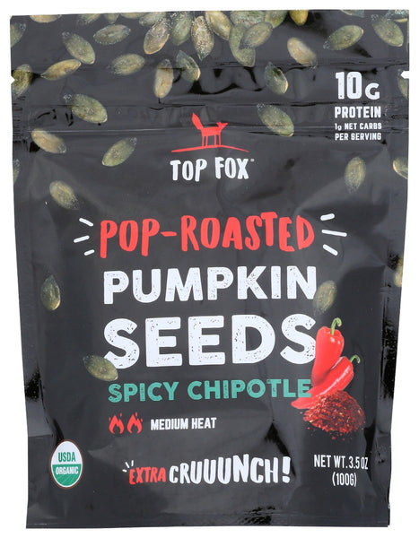 TOP FOX: Seeds Pmpkn Rstd Spcy Chp, 3.5 oz