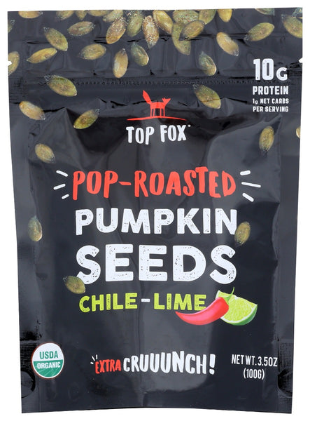 TOP FOX: Seeds Pmpkn Rstd Chl Lime, 3.5 oz