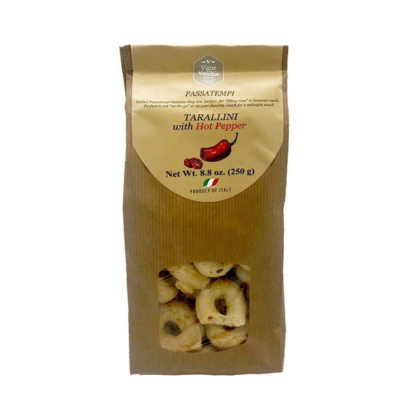 VIGNE VECCHIE: Tarallini Hot Pepper, 8.8 oz