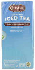 CELESTIAL SEASONINGS: Tea Cold Brew Unsweetened, 18 bg