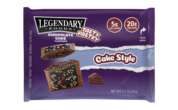 LEGENDARY FOODS: Pastry Chocolate Cake, 2.2 oz