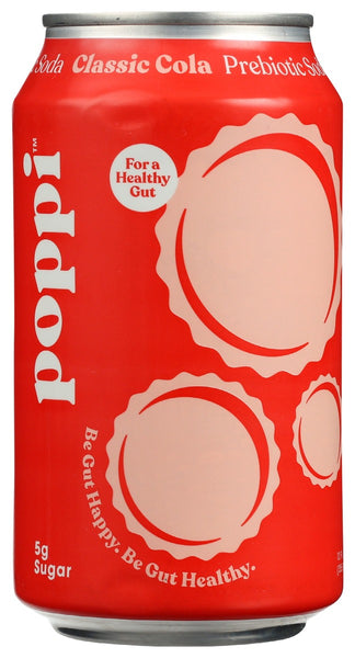 POPPI: Soda Prebiotic Cola Clsc, 12 fo