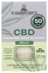 THE GRANDPA SOAP CO: Salt Block Foam Relx 50Mg, 10 oz