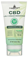 THE GRANDPA SOAP CO: Deodorant Spearmnt 50Mg, 2.82 oz