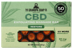 THE GRANDPA SOAP CO: Bar Exfoliate Restore 50M, 4.75 oz
