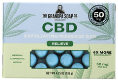 THE GRANDPA SOAP CO: Bar Exfoliate Relieve 50M, 4.75 oz
