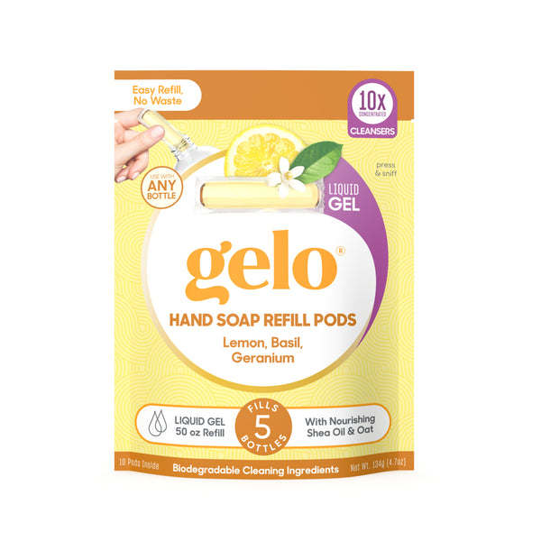 GELO: Soap Pod Lemon Basil, 4.7 oz