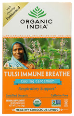 ORGANIC INDIA: Tea Tulsi Immune Breathe, 18 bg