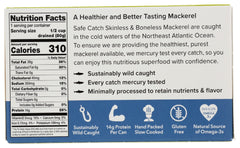 SAFECATCH: Mackerel Oliveoil Boneles, 4 oz