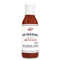 YO MAMAS FOODS: Ketchup Spicy, 14 oz