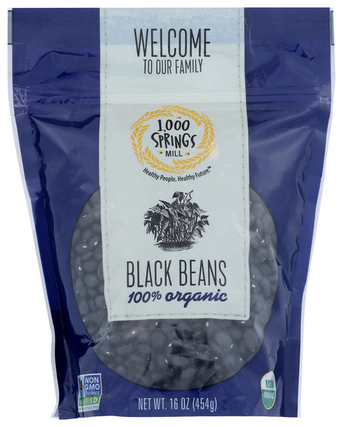 1000 SPRINGS MILL: Beans Black, 16 oz