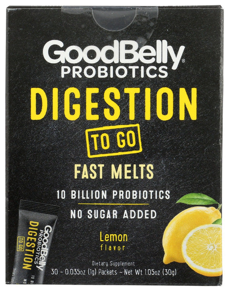 GOOD BELLY: Probiotic Pwdr Pkt Lemon, 1.05 oz