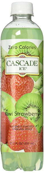 CASCADE ICE: Zero Calories Sparkling Water Kiwi Strawberry, 17.2 fl oz