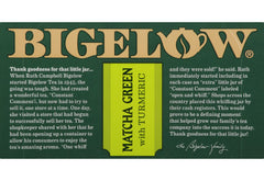 BIGELOW: Matcha Green Tea with Turmeric 18 Bags, 0.82 oz