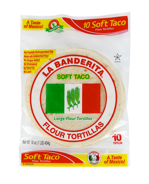 LA BANDERITA: Totilla Whole Wheat 6 in 16 ct, 16 oz