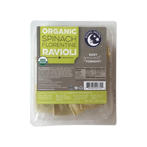 RISING MOON: Organic Spinach Florentine Ravioli, 8 oz