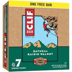 CLIF: Bar Oatmeal Raisin Walnut 7 pk, 16.8 oz