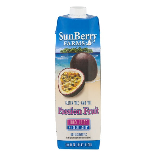 SUNBERRY FARMS: 100% Passion Fruit Juice, 33.81 oz