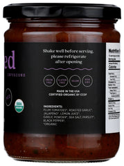 NAKED INFUSIONS: Salsa Fire Rstd Grlc Org, 16 oz