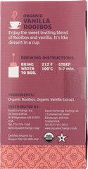 EQUAL EXCHANGE: Tea Vanilla Rooibos Org, 20 bg