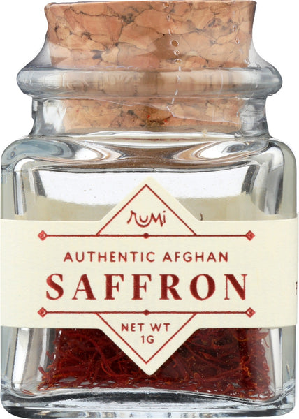 RUMI SPICE: Saffron Threads Glss Jar, 1 gm