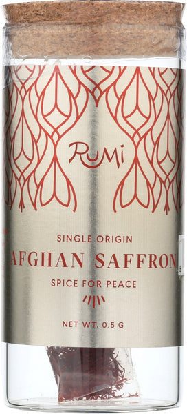 RUMI SPICE: Spice Saffron Tall Bottle, 0.5 gm