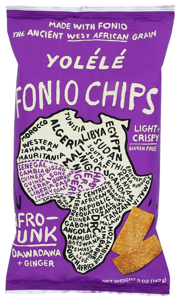 YOLELE: Chips Fonio Afro Funk, 5 oz