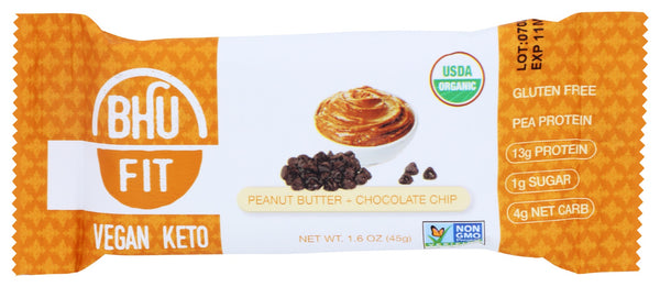 BHU FOODS: Bar Pb Choc Chip, 45 gm