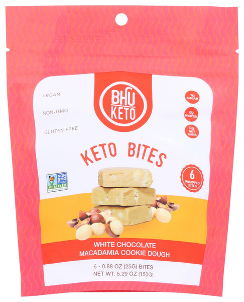 BHU FOODS: Bites Wht Choc Macadamia, 5.29 oz