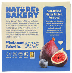 NATURES BAKERY: Bar Fig Gf Blueberry 6Ct, 12 oz