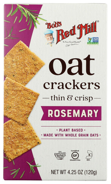 BOBS RED MILL: Crackers Oat Rosemary, 4.25 oz