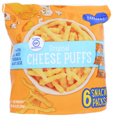 BARBARAS: Puffs Cheese Multpk 6Pc, 6 oz