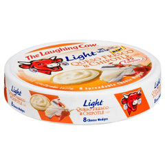 THE LAUGHING COW: Light Queso Fresco & Chipotle 8 Spreadable Cheese Wedges, 6 oz