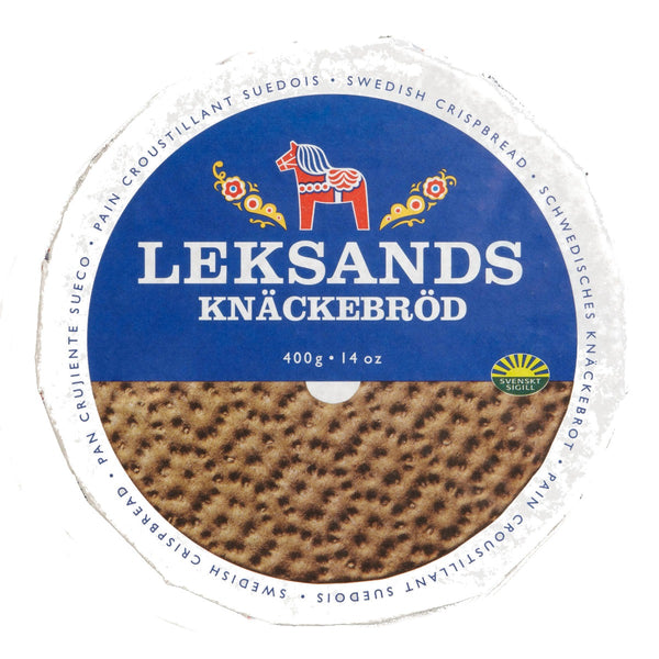 LEKSANDS: Swedish Crispbread Knäckebröd Round, 14 oz