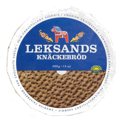LEKSANDS: Swedish Crispbread Knäckebröd Round, 14 oz