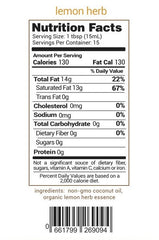 NUCO: Liquid Premium Coconut Oil Lemon Herb, 8 oz