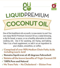 NUCO: Liquid Premium Coconut Oil Lemon Herb, 8 oz