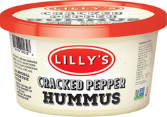 LILLY'S: Hummus Cracked Pepper, 12 oz
