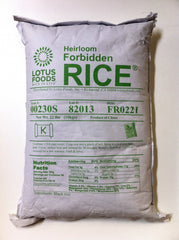 LOTUS FOODS: Heirloom Forbidden Rice, 22-Pound Bag