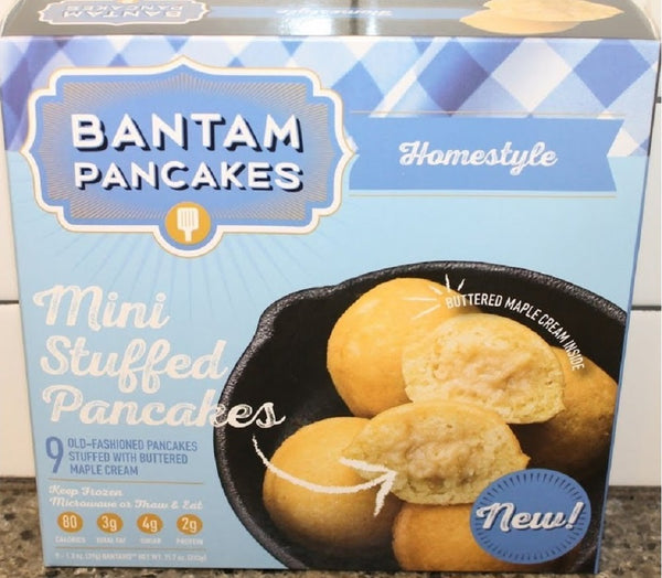 BANTAM PANCAKES: Homestyle Mini Stuffed Pancakes, 11.7 oz