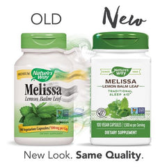 NATURES WAY: Melissa Lemon Balm Leaf, 100 vc