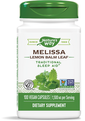 NATURES WAY: Melissa Lemon Balm Leaf, 100 vc