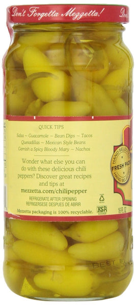 MEZZETTA: Hot Chili Peppers, 16 oz