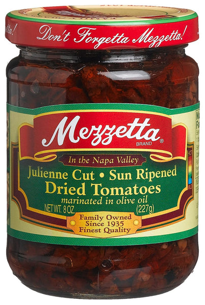 MEZZETTA: Juliene Cut Sun-Ripened Dried Tomatoes, 8 Oz