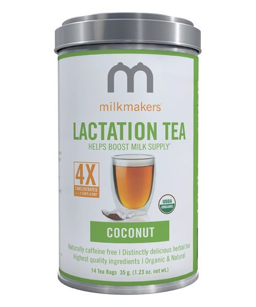 MILKMAKERS: Organic Lactation Tea Coconut 14 Tea Bags, 1.23 oz