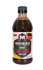 MOORE'S: Honey BBQ Wing Sauce, 16 oz