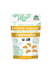 GREEN MUSTACHE: Crackers Vegan Cheddarish, 4 oz