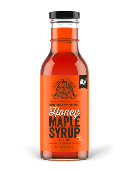 NATURE NATES: Honey Maple Syrup Blend, 12 oz