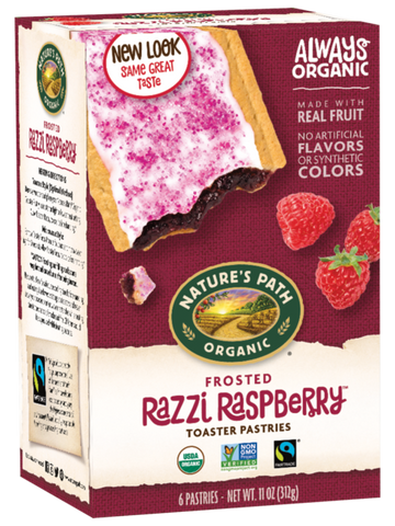 NATURES PATH: Frosted Razzi Raspberry Toaster Pastries, 11 oz