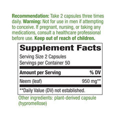 NATURES WAY: Neem Leaf, 100 vc